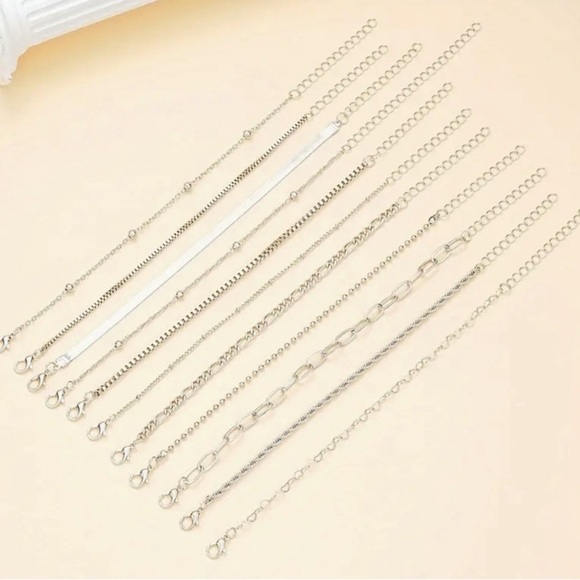 Set of 11 925 Silver Bracelets - Picture 4 of 5